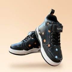 Astroknots Asteroid Black Kids Sneakers