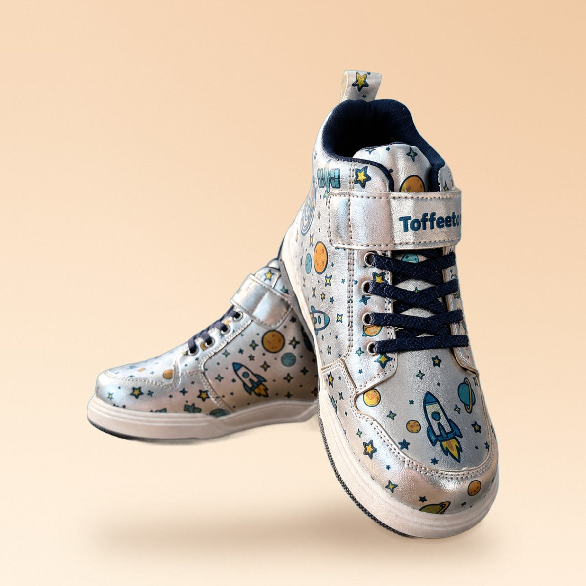 Astroknots Lunar Silver Kids Sneakers - view 2