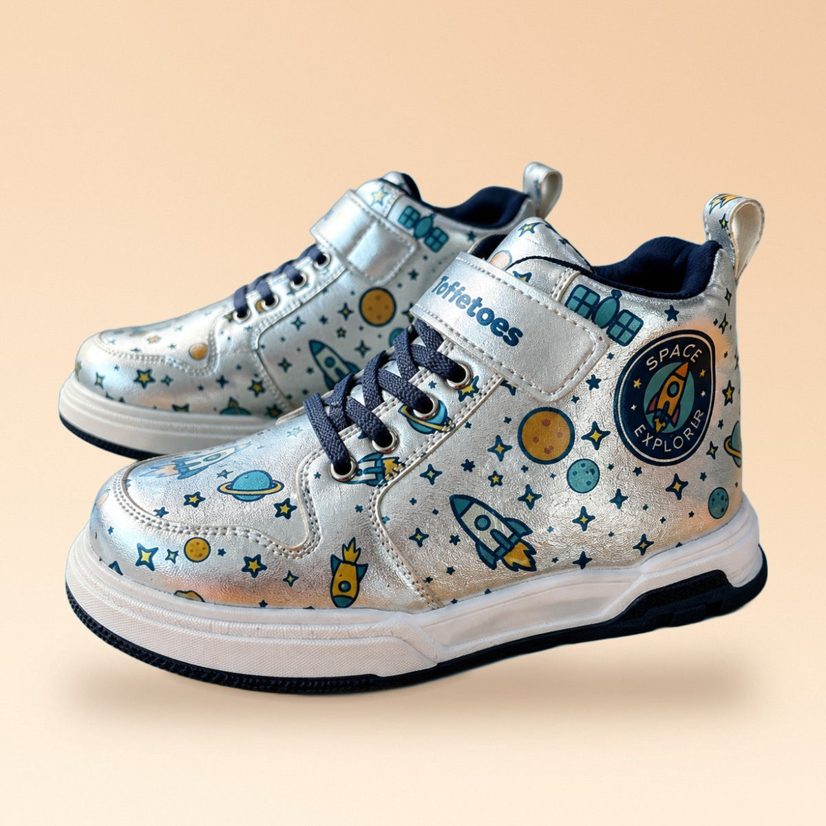 Astroknots Lunar Silver Kids Sneakers - view 3