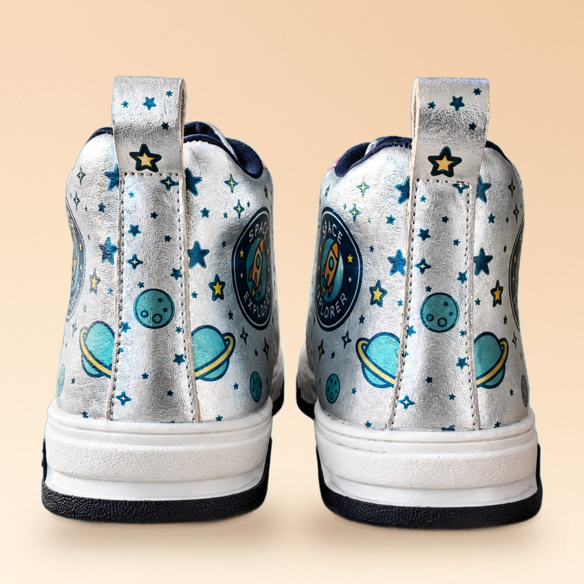 Astroknots Lunar Silver Kids Sneakers - view 5