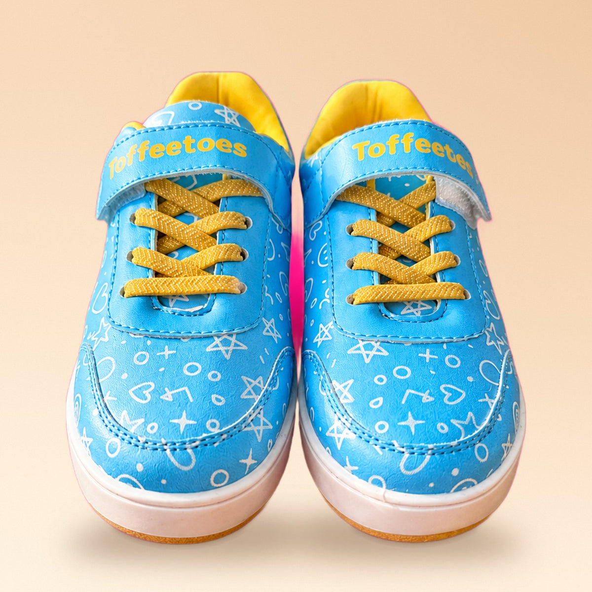 Doodledrift Blue Scribble Kids Sneakers - view 2