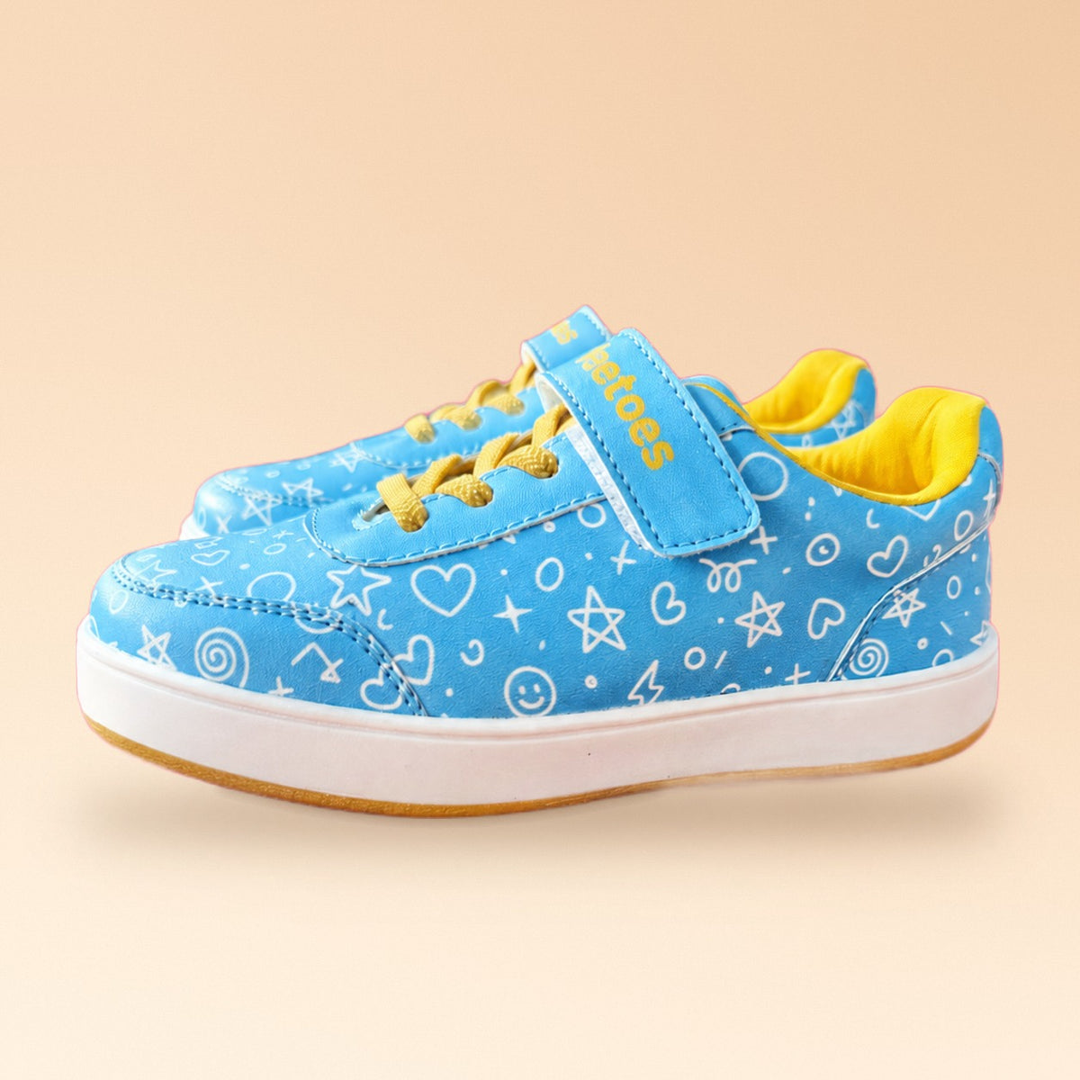 Doodledrift Blue Scribble Kids Sneakers - view 3