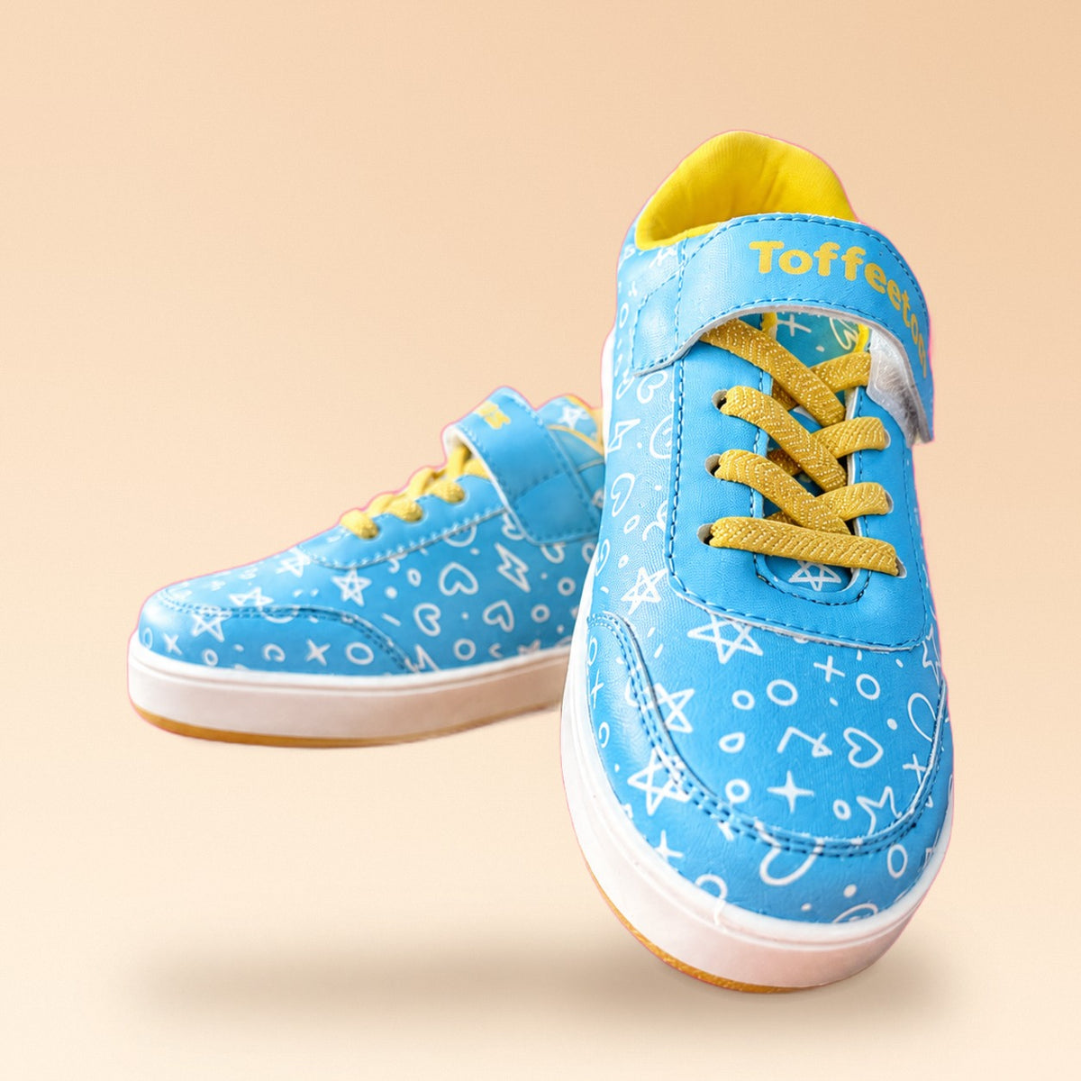 Doodledrift Blue Scribble Kids Sneakers - view 4