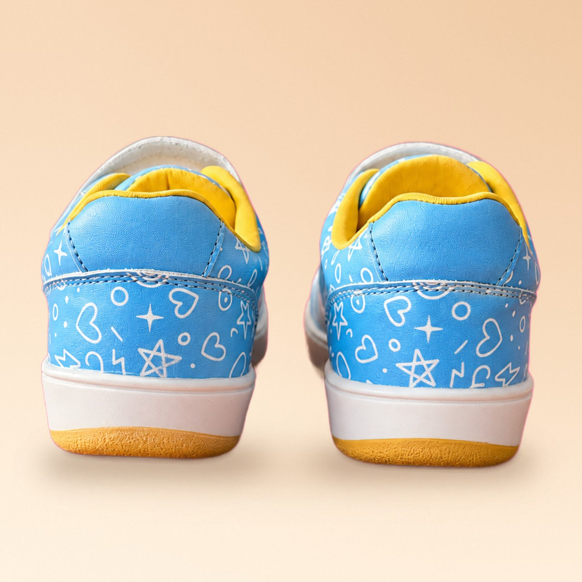 Doodledrift Blue Scribble Kids Sneakers - view 6