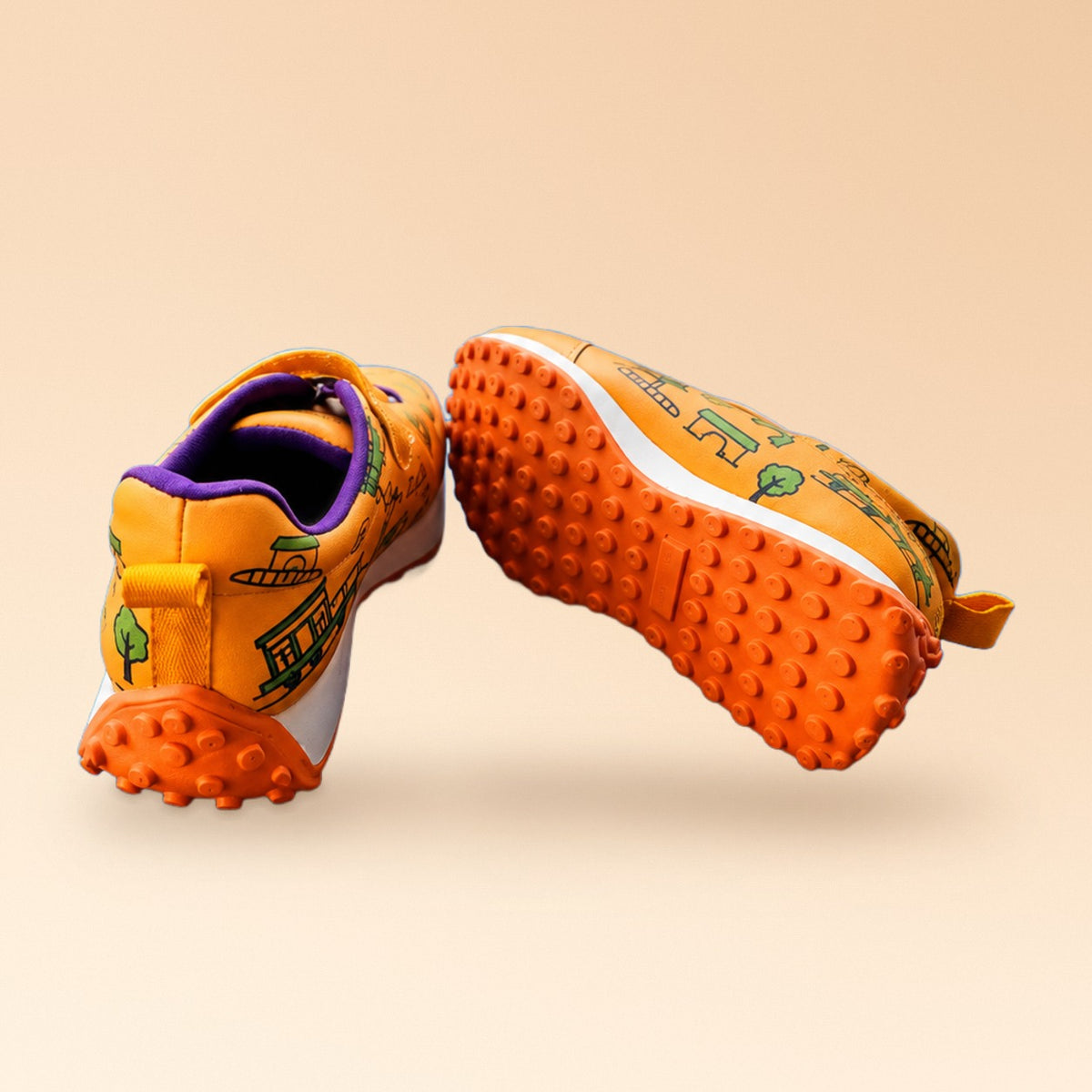 Globetrotters Train Orange Kids Sneakers - view 6