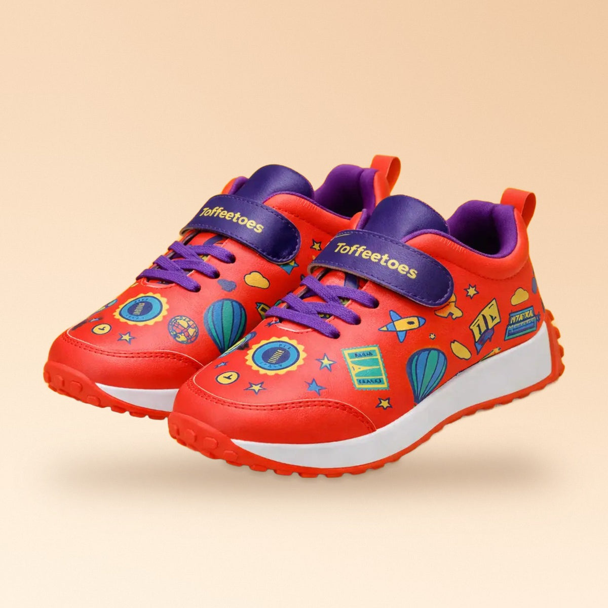 Globetrotters Adventure Red Kids Sneakers - view 1