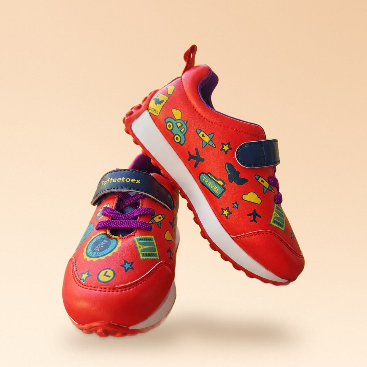 Globetrotters Adventure Red Kids Sneakers - view 2
