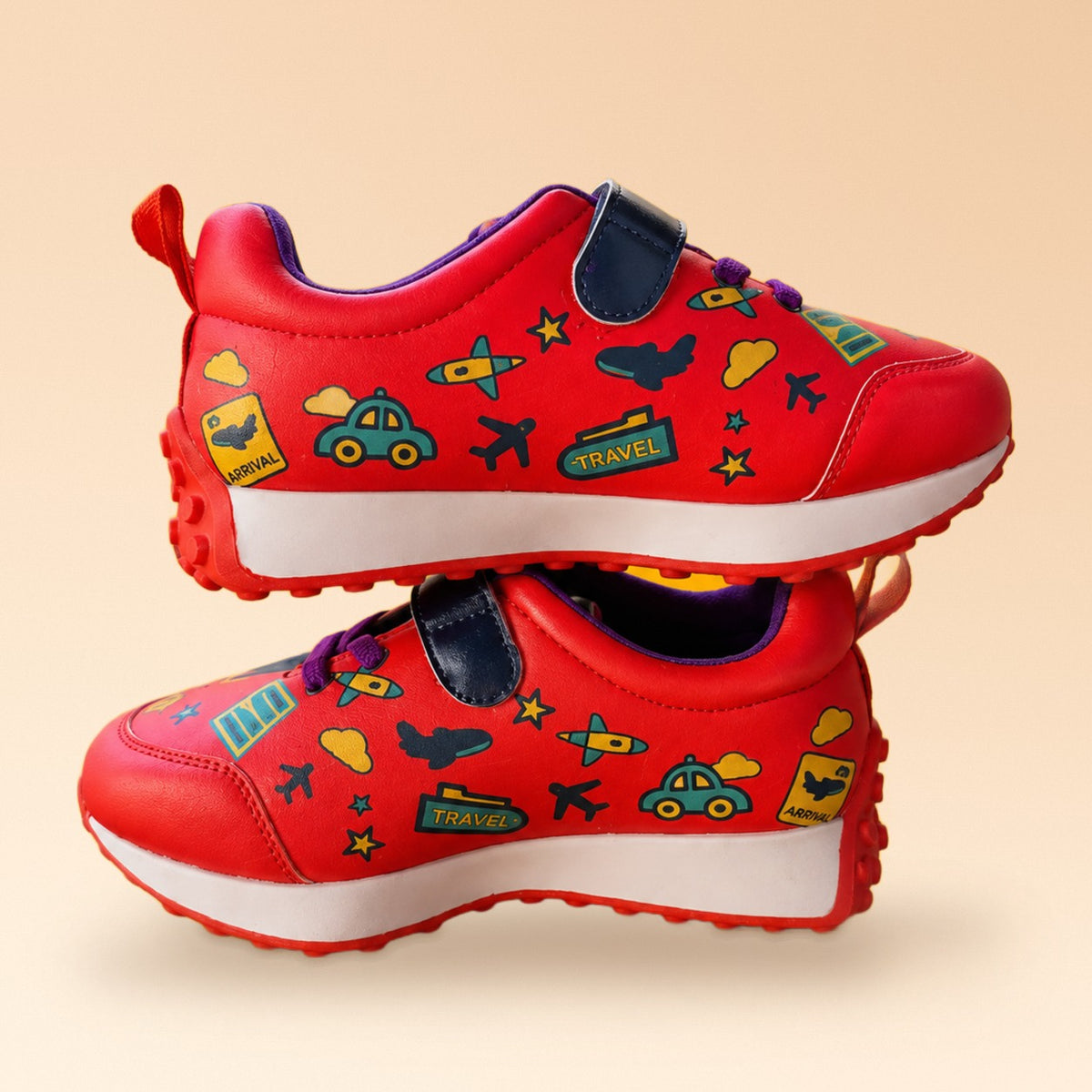 Globetrotters Adventure Red Kids Sneakers - view 3