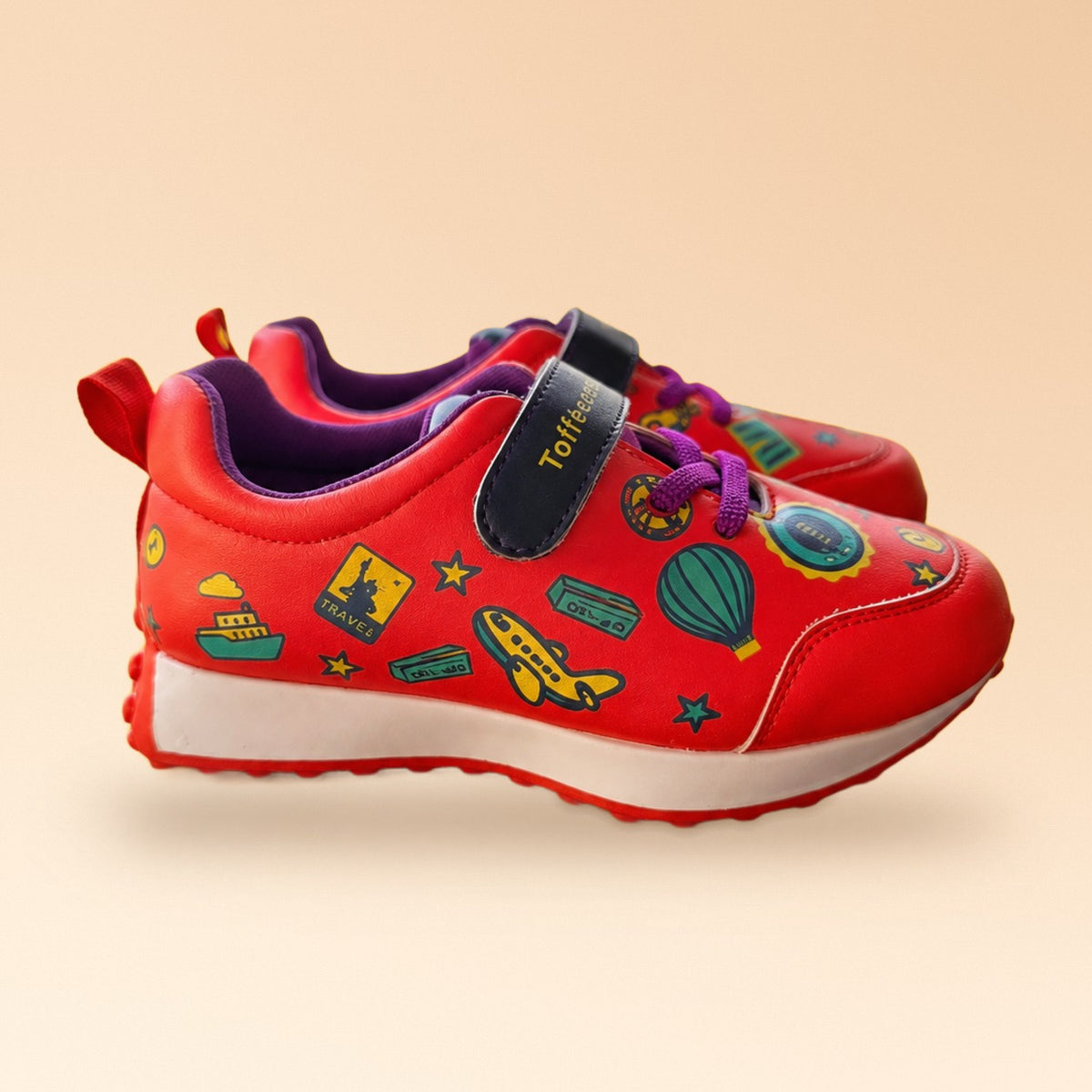 Globetrotters Adventure Red Kids Sneakers - view 5