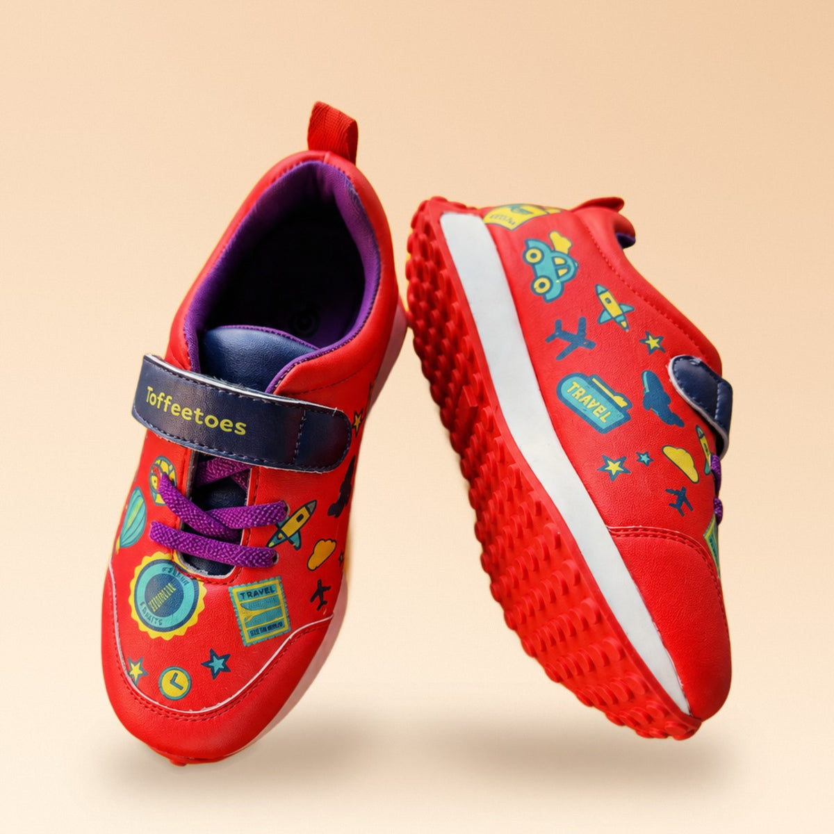 Globetrotters Adventure Red Kids Sneakers - view 6